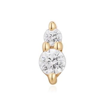Ember Solid 14K Yellow Gold Prim - White CZ Ember Solid 14K Yellow Gold Prim - White CZ
