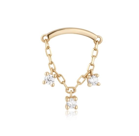 Ember Solid 14K Yellow Gold Celeste - White CZ Ember Solid 14K Yellow Gold Celeste - White CZ
