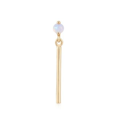 Ember Solid 14K Yellow Gold Marylin - White Opal