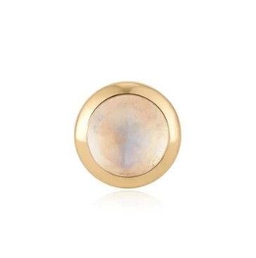 Ember Solid 14K Yellow Gold Roulette - Rainbow Moonstone
