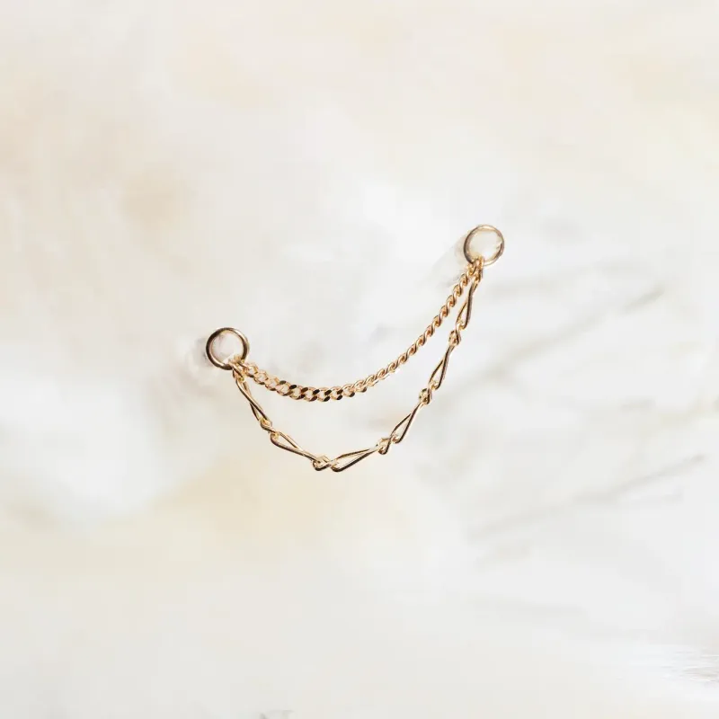 Seven Five Zero 18K Solid Yellow Gold Chain - The Stag