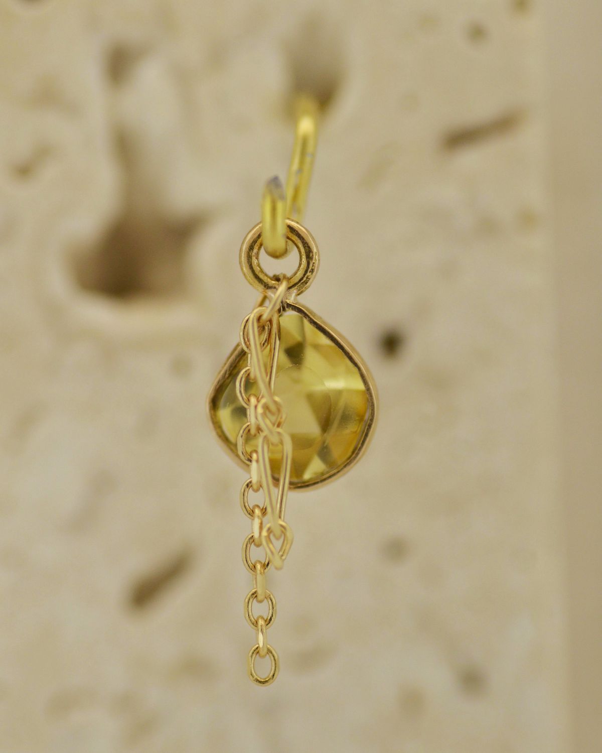 Seven Five Zero 18K Solid Yellow Gold Charm - The Hummingbird #3 Yellow Sapphire Seven Five Zero 18K Solid Yellow Gold Charm - The Hummingbird #3 Yellow Sapphire
