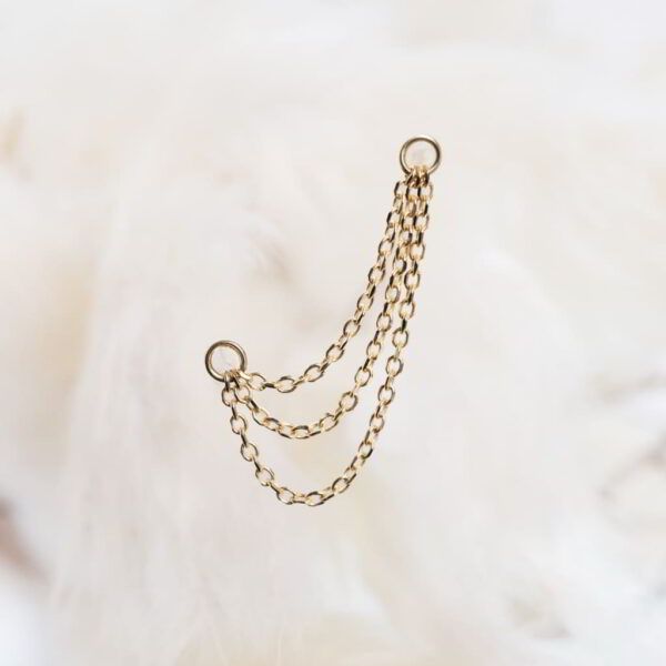 Seven Five Zero 18K Solid Yellow Gold Chain - The Triple Wolf Seven Five Zero 18K Solid Yellow Gold Chain - The Triple Wolf