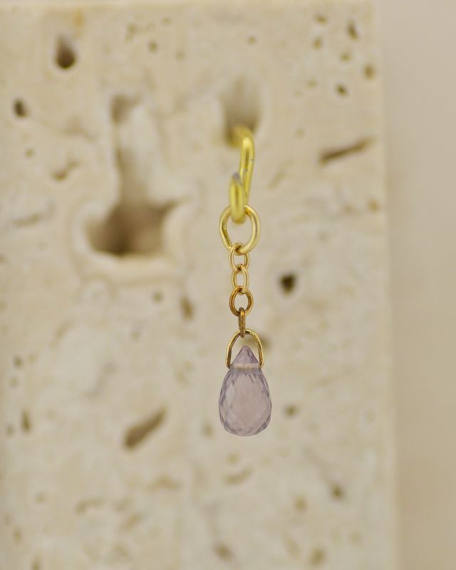 Seven Five Zero 18K Solid Yellow Gold Charm - The Stork Small #4