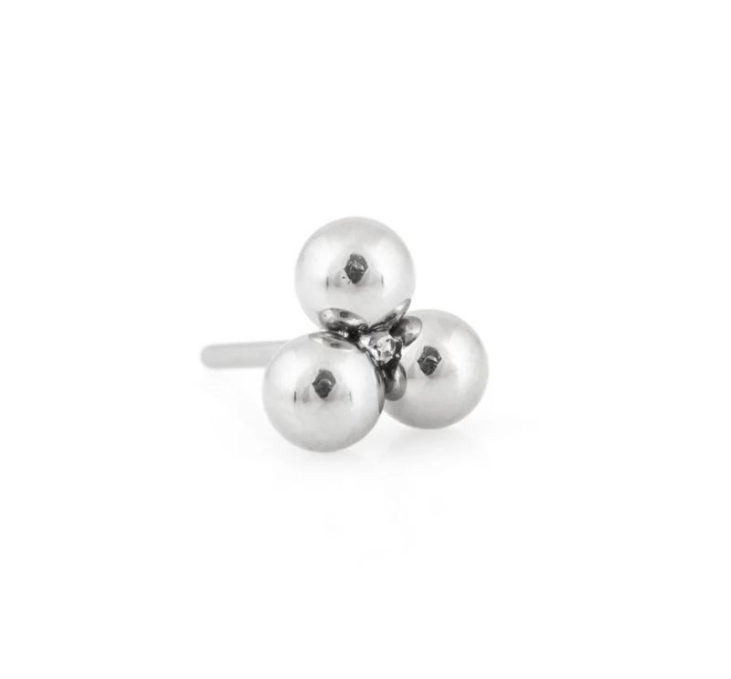 Titanium Threadless Tri-bead
