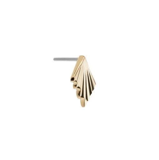 14K Yellow Golden Age Threadless End