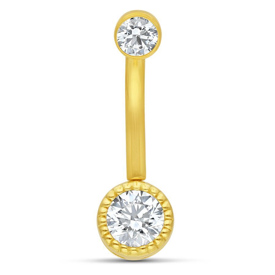 18K Solid Gold Rook Curve - Scalloped Gem 18K Solid Gold Rook Curve - Scalloped Gem
