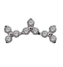 Canasteel Threadless Diana #3 - White CZ