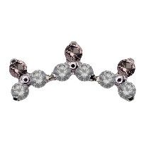 Canasteel Threadless Diana #3 - White CZ & Morganite