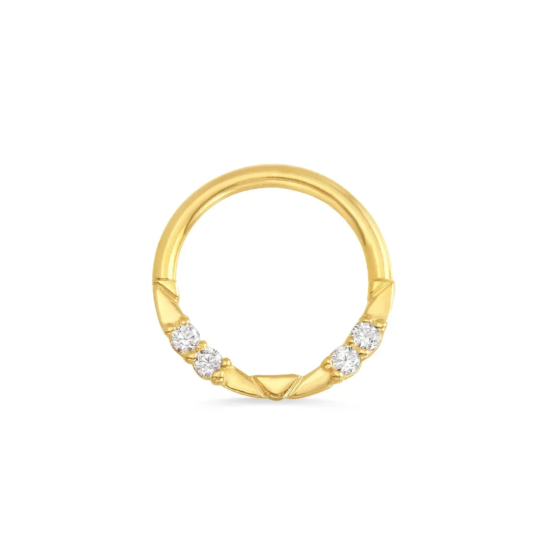 Norvoch 14K Solid Gold Lauren Seamless Ring Norvoch 14K Solid Gold Lauren Seamless Ring