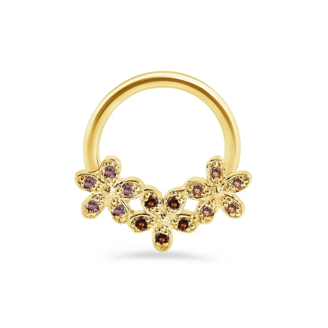 Norvoch 14K Solid Gold Alyssa Gradient Seamless Ring