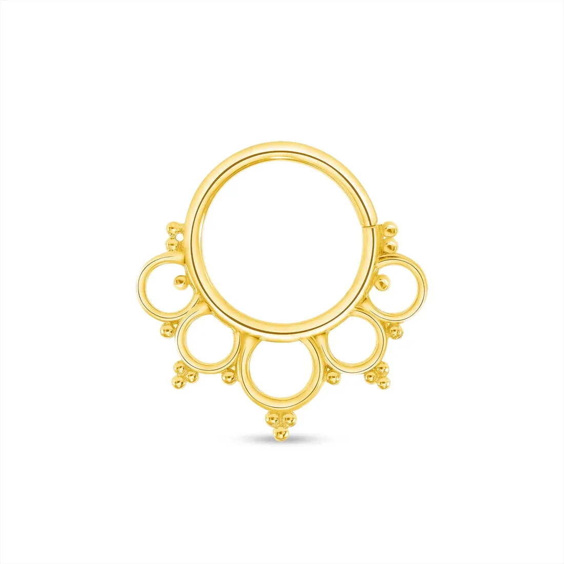 Norvoch 14K Solid Gold Amy Seamless Ring