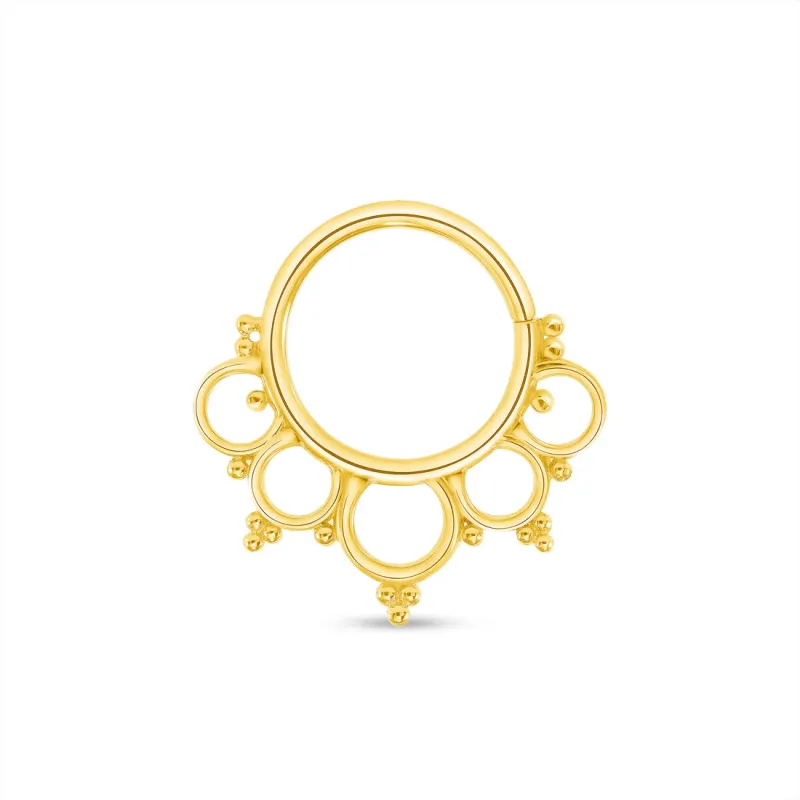 Norvoch 14K Solid Gold Amy Seamless Ring