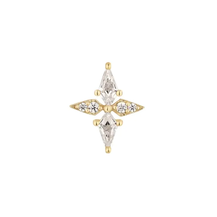 Buddha Jewelry 14K Solid Yellow Gold Threadless Feeling Myself