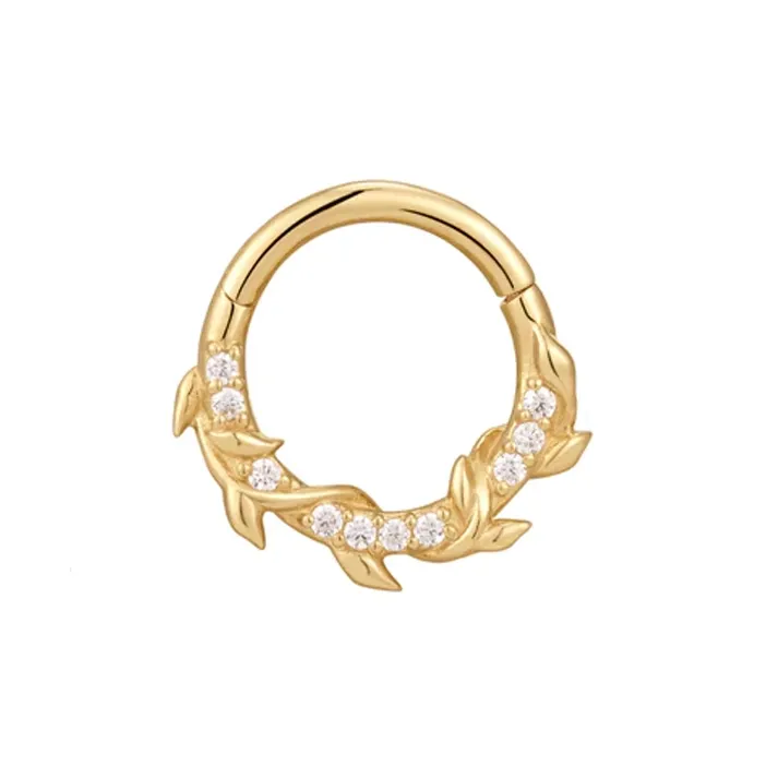 Buddha Jewelry 14K Solid Gold Wild Hearts Clicker Ring