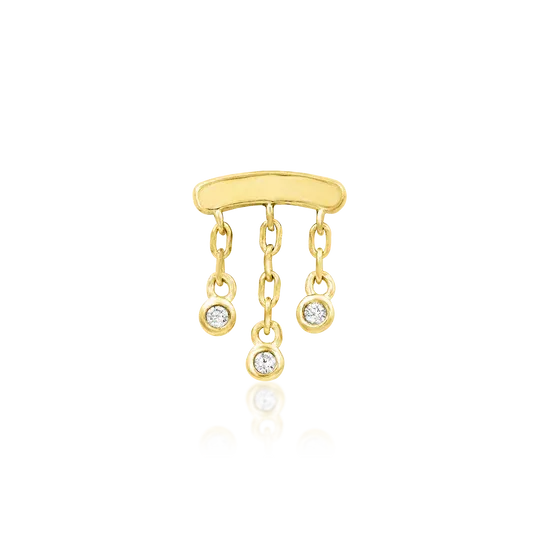 Junipurr 14K Solid Yellow Gold Threadless Delilah