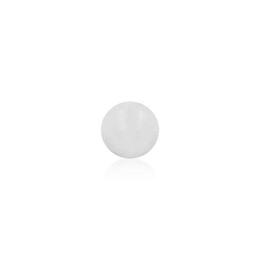 Junipurr 14K Solid White Gold Ball 3 mm