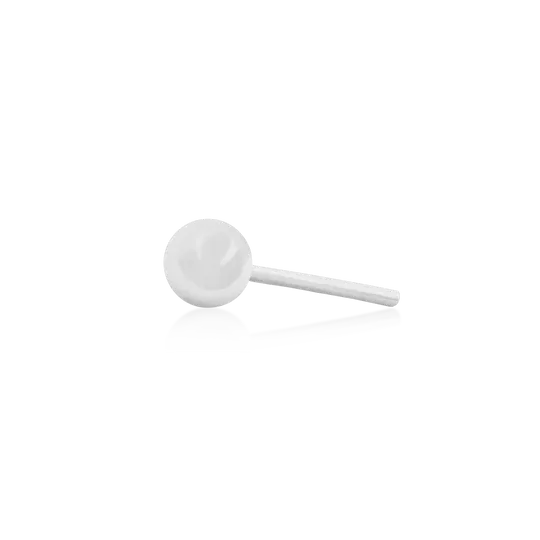 Junipurr 14K Solid White Gold Ball 2.5 mm