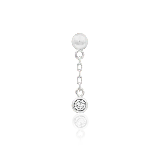 Junipurr 14K Solid White Gold Threadless Daphny Junipurr 14K Solid White Gold Threadless Daphny