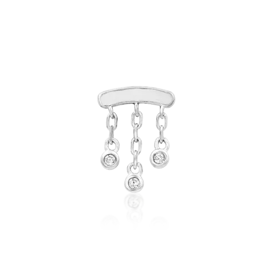 Junipurr 14K Solid White Gold Threadless Delilah Junipurr 14K Solid White Gold Threadless Delilah