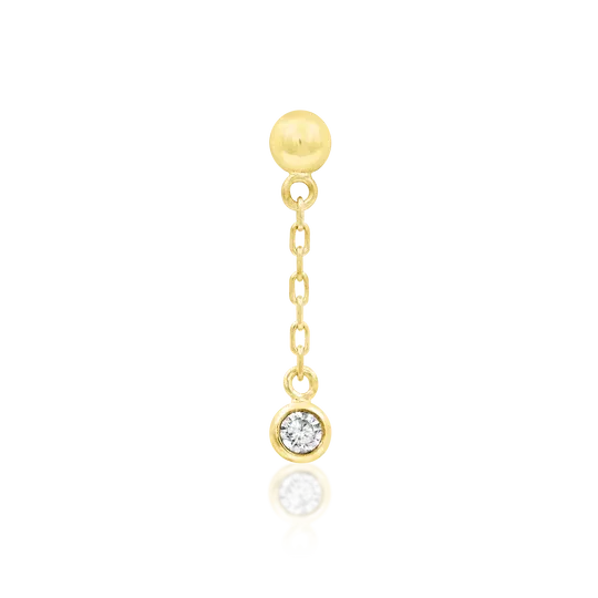 Junipurr 14K Solid Yellow Gold Threadless Daphny Junipurr 14K Solid Yellow Gold Threadless Daphny