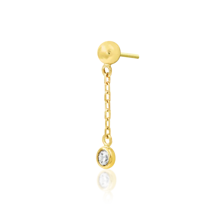 Junipurr 14K Solid Yellow Gold Threadless Daphny