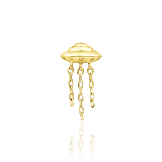 Junipurr 14K Solid Yellow Gold Beam Me Up