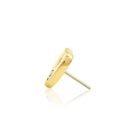 Junipurr 14K Solid Yellow Gold Threadless Planchette