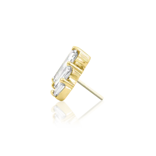 Junipurr 14K Solid Yellow Gold Threadless Harley