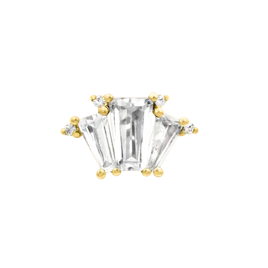 Junipurr 14K Solid Yellow Gold Threadless Harley