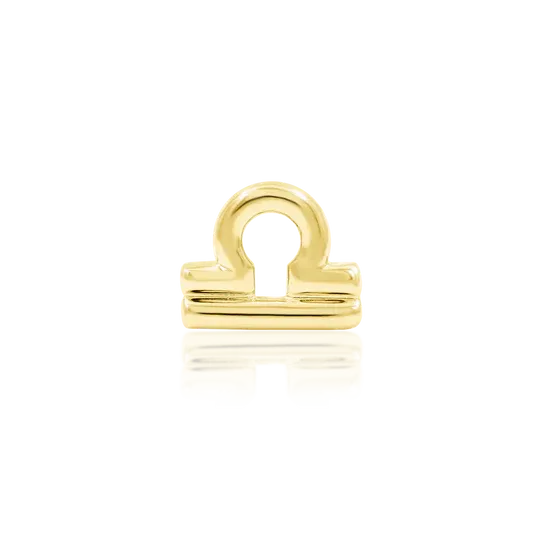 Junipurr 14K Solid Yellow Gold Libra