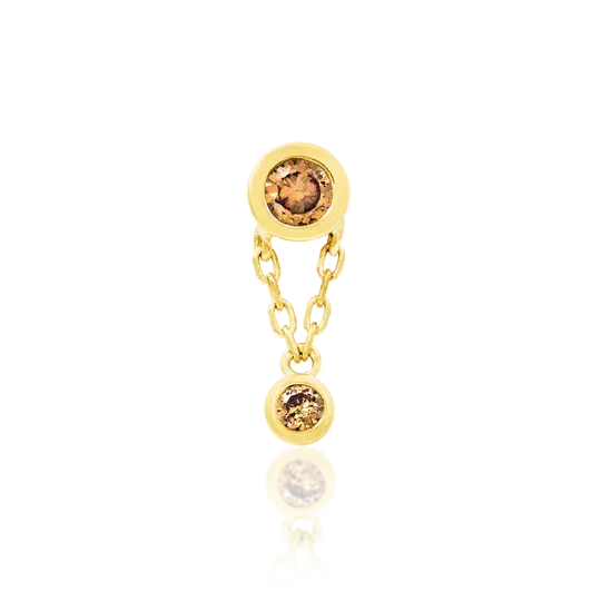 Junipurr 14K Solid Yellow Gold Threadless Harriet