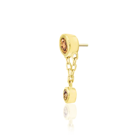 Junipurr 14K Solid Yellow Gold Threadless Harriet