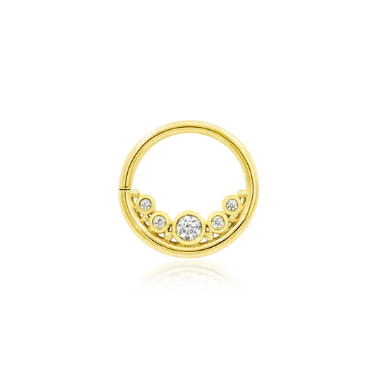 Junipurr 14K Solid Gold Baloo Seam Ring