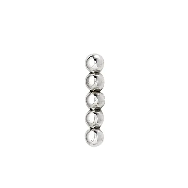 Body Gems 14K Solid White Gold 5 Bead String