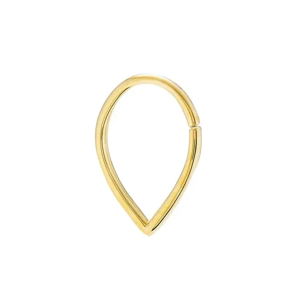Body Gems 14K Solid Yellow Gold Seam Ring - Bombastic