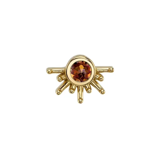 BVLA 14K Solid Yellow Gold Threaded Live To Tell - Aanastasia Topaz BVLA 14K Solid Yellow Gold Threaded Live To Tell - Aanastasia Topaz