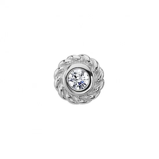 BVLA 14K Solid White Gold Threaded Raine - 2 mm White Diamond BVLA 14K Solid White Gold Threaded Raine - 2 mm White Diamond