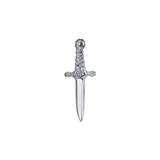 BVLA 14K Solid White Gold Threaded Slasher Dagger