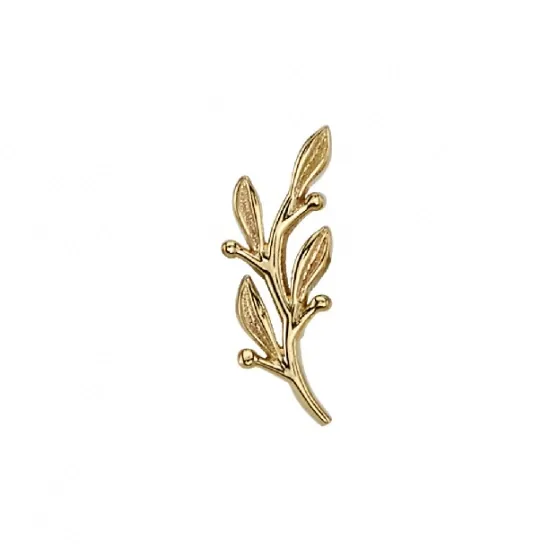 BVLA 14K Solid Yellow Gold Threaded Amity - Right Orientation