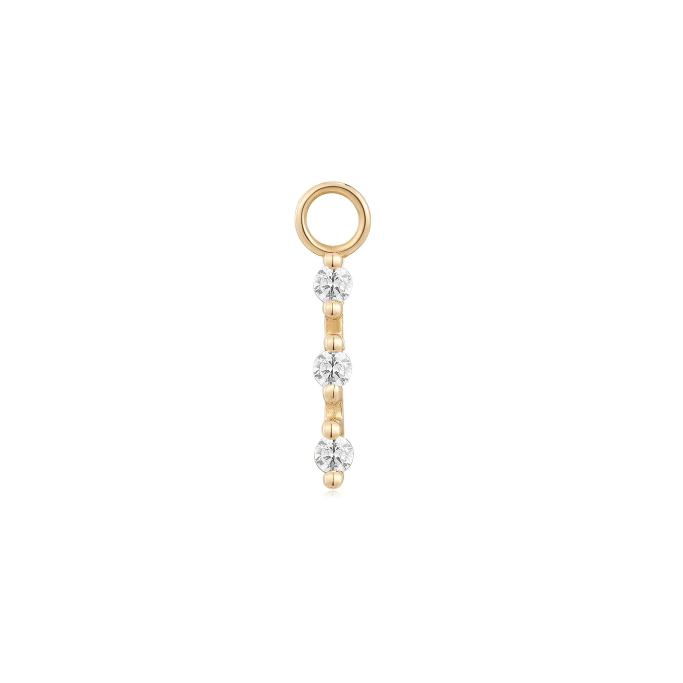 Ember Solid 14K Yellow Gold Charm - Filament