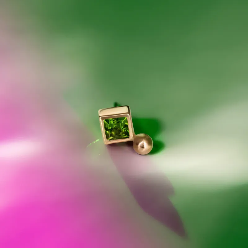 Ember Solid 14K Yellow Gold Matcha