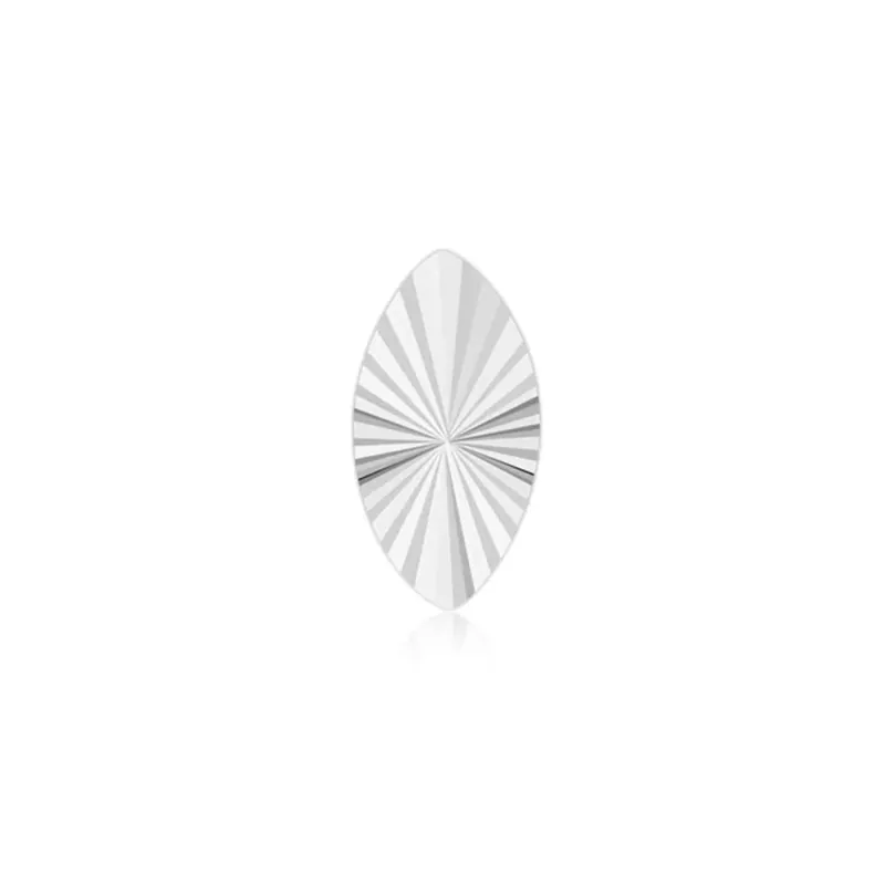 Ember Solid 14K White Gold Blaze