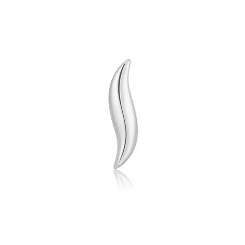 Ember Solid 14K White Gold Wavelength Mini