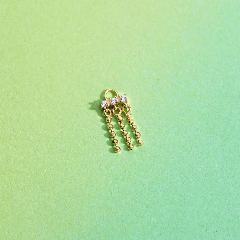 Ember Solid 14K Yellow Gold Charm - Alias
