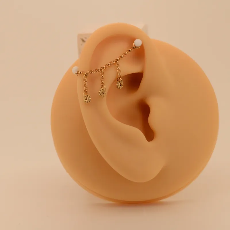 Hialeah 14K Solid Yellow Gold Chain - Flower Child