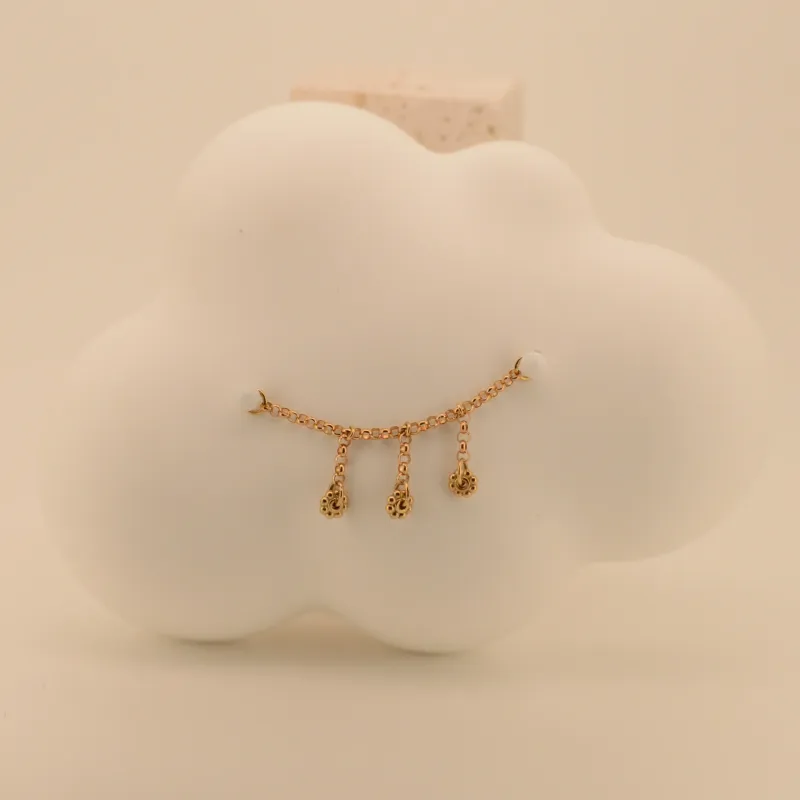 Hialeah 14K Solid Yellow Gold Chain - Flower Child