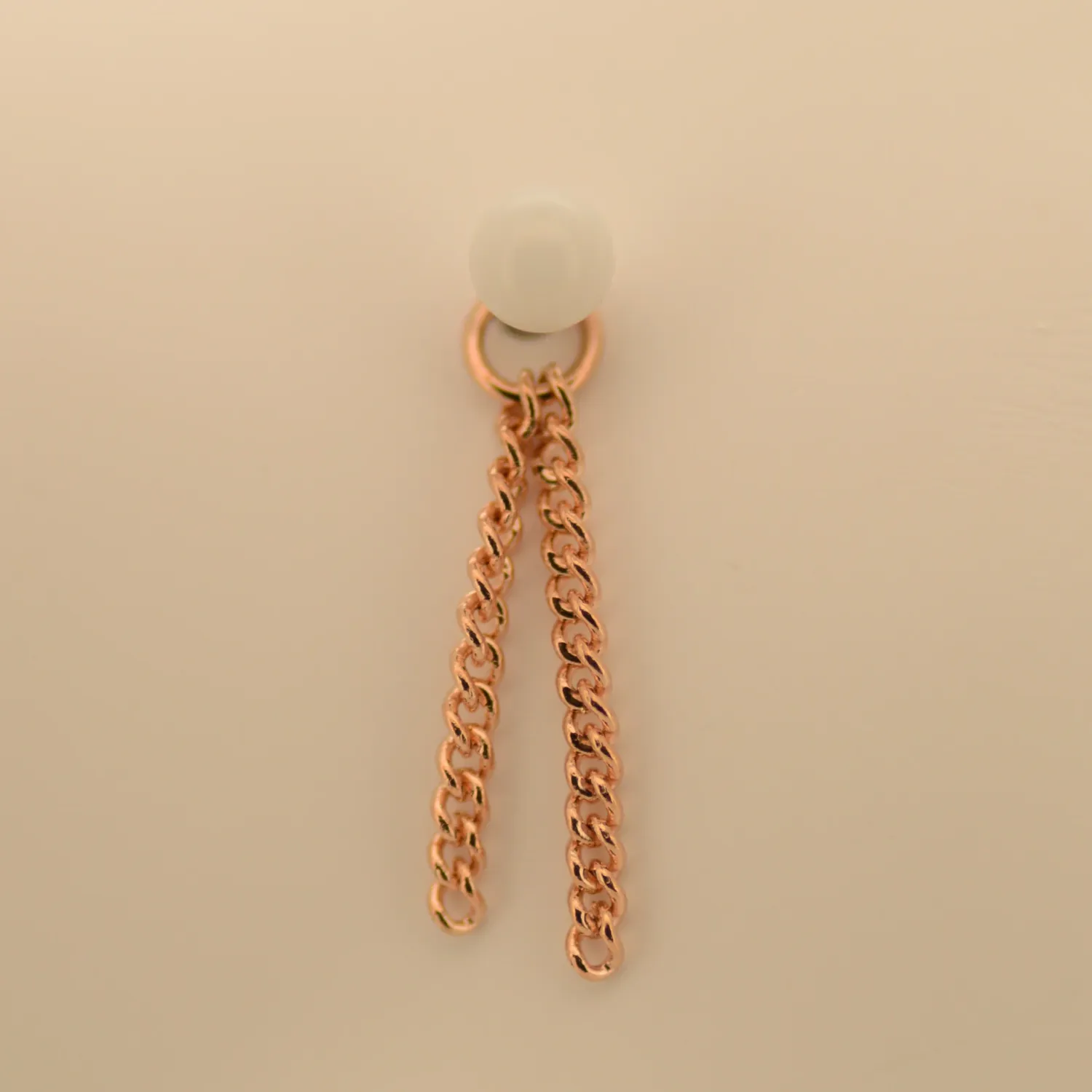 Hialeah 14K Solid Rose Gold Tassle - Curb Hialeah 14K Solid Rose Gold Tassle - Curb