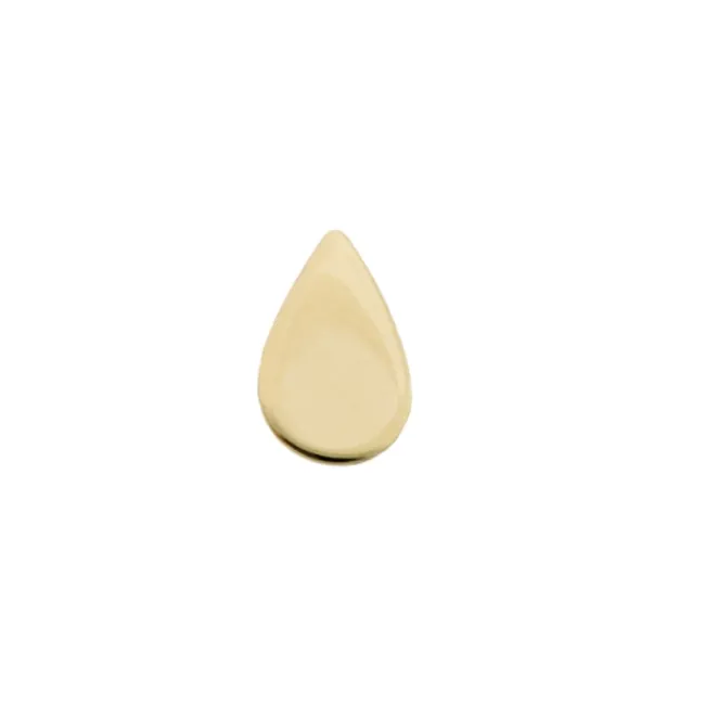 Alchemy Adornment 14K Solid Yellow Gold Teardrop 2,5x3.8 mm - Mirror Finish