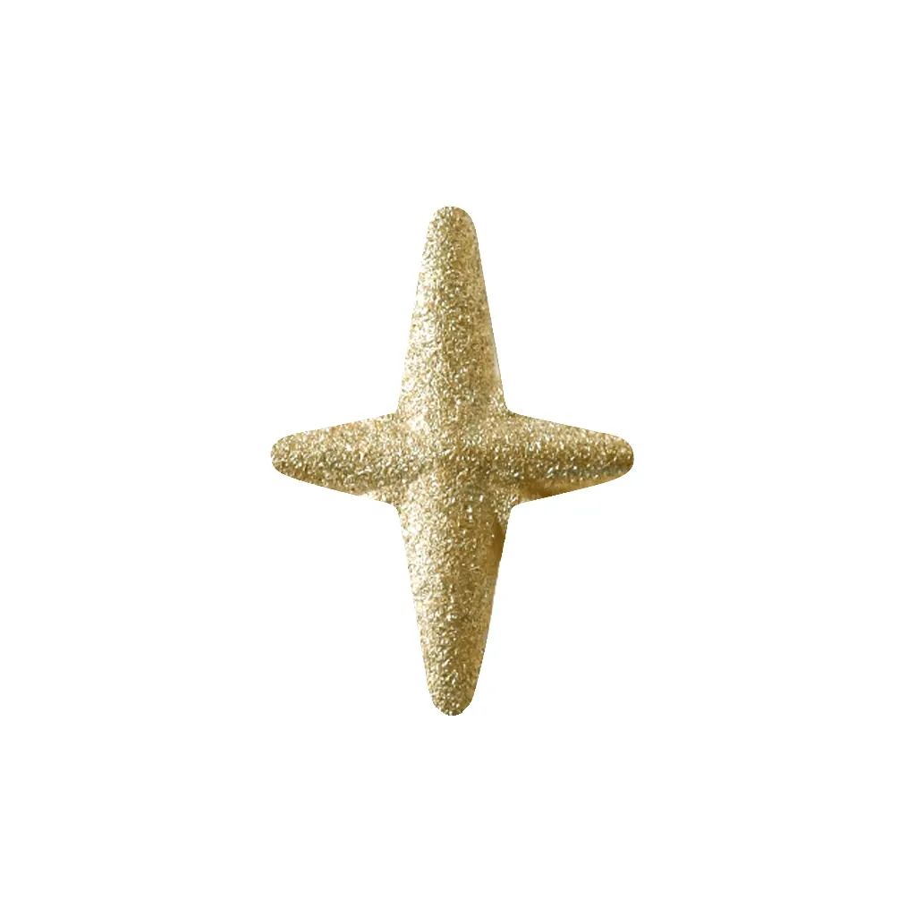 Alchemy Adornment 14K Solid Yellow Gold Sparkle - Sanblasted